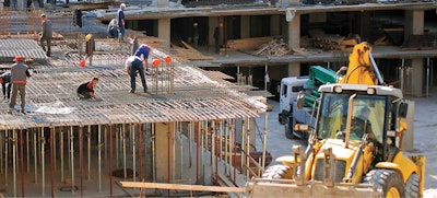 constuction crew working at jobsite