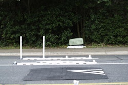 Damaged speed cushions