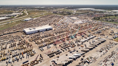 An aerial view of Ritchie Bros.’ 2018 Orlando auction.