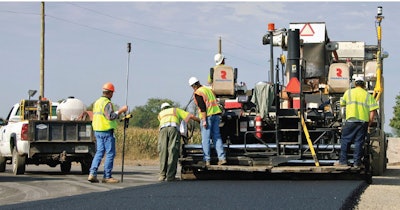 Construction Crew on Highway