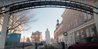 Screenshot from Columbus Neighborhoods: The First Concrete Street in America.
