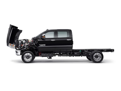 A lightweight, front-hinged “clamshell” hood, combined with a 50-degree wheel cut, allows easy “walk up” access to under-hood components