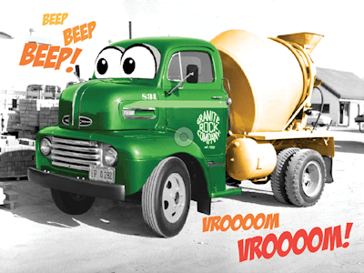 The Little Mixer Truck gets ready to tackle a big job.