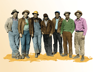 One of the many Graniterock historical photos in “Big Bill and His Little Mixer Truck.”