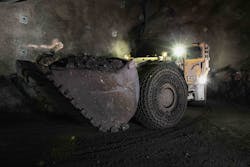 Caterpillar loader mining mine