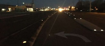 Solar markers are placed in Pocatello, Idaho, and will be installed around the state to illuminate dark areas for safety.