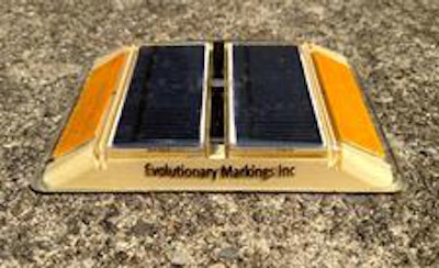 Evolutionary Markings’ solar-powered LED pavement marker