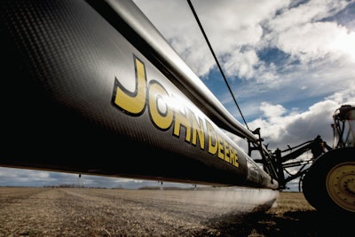 A Deere carbon fiber sprayer boom.