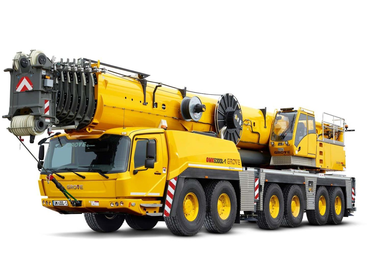 Manitowoc intros GMK6300L-1 all-terrain crane with increased