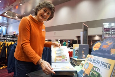 Rose Ann Woolpert at the World of Concrete book store.