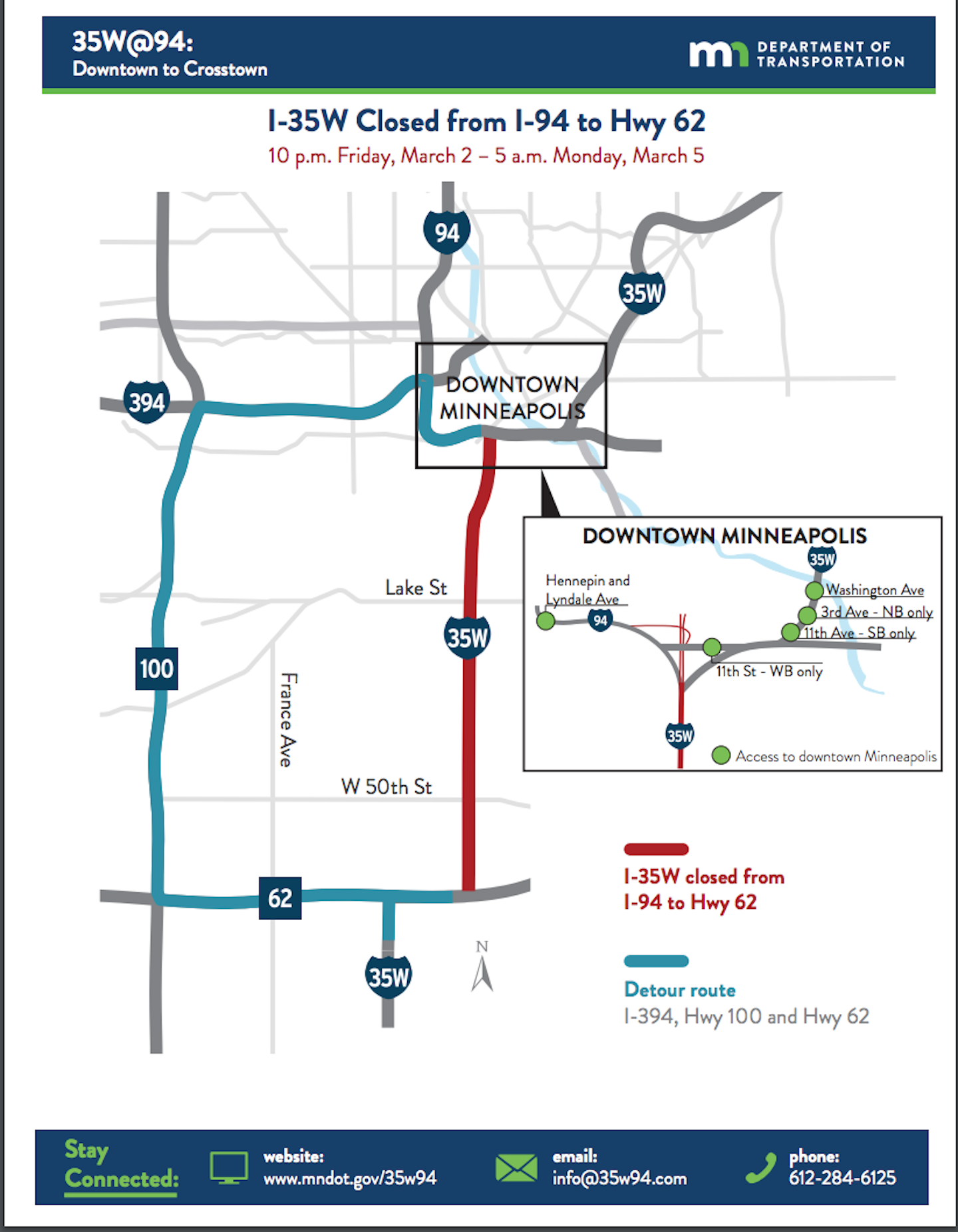 MnDOT closes busy stretch of I-35W in Minneapolis; resumes work on $239 ...