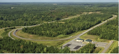 Located on a 309-acre site, NCAT’s Test Track is a 1.7-mile oval where research is conducted on experimental asphalt pavements. The track is comprised of 46 200-ft test sections funded as a cooperative project among highway agencies and industry sponsors.