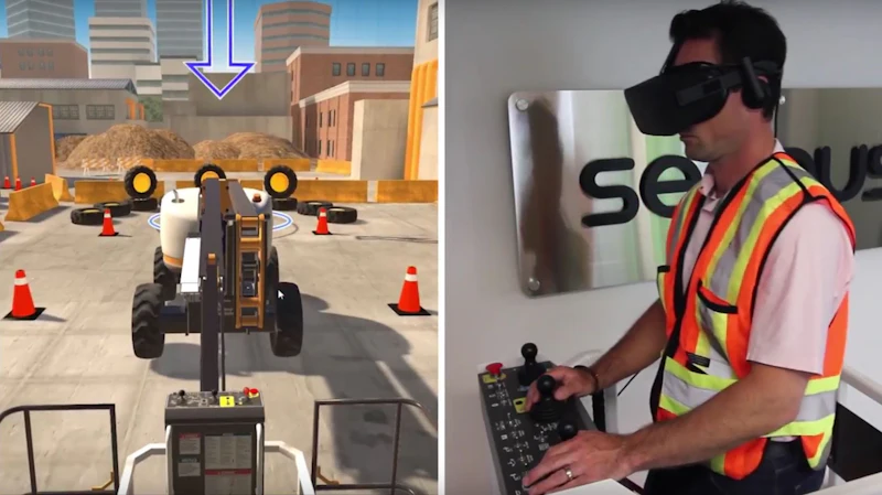 Virtual Training Simulator Examples This VR training simulator is the first for construction equipment ...