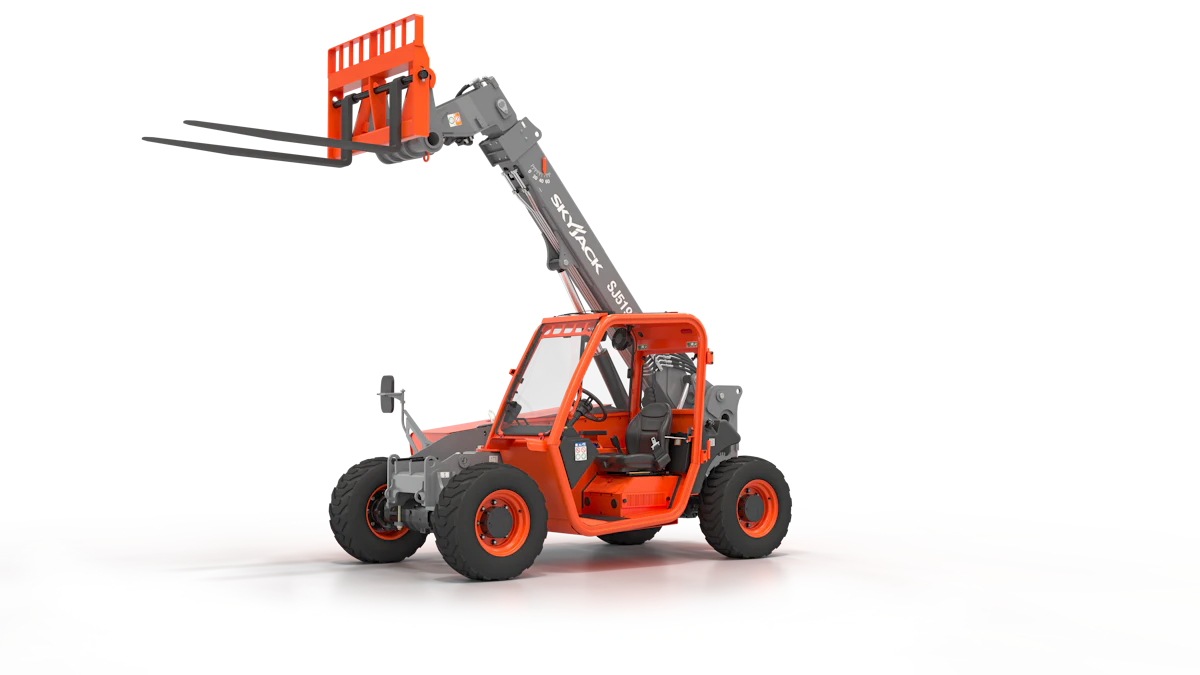 Skyjack's first compact telehandler, the SJ519, has a roomy