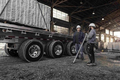 Frames were beefed up with 0.44 inch thick/120,000 pound psi steel to hold up under the weight of things like a pair of 50,000 pound granite blocks.