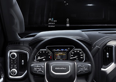 2019 GMC Sierra Denali Head-up display