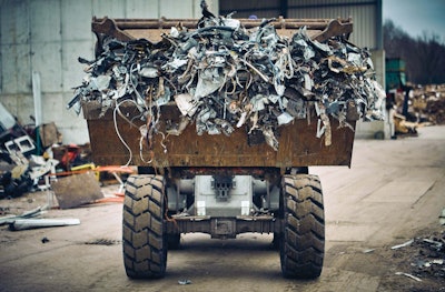 The Camso MPT 793 in a scrap handling application.