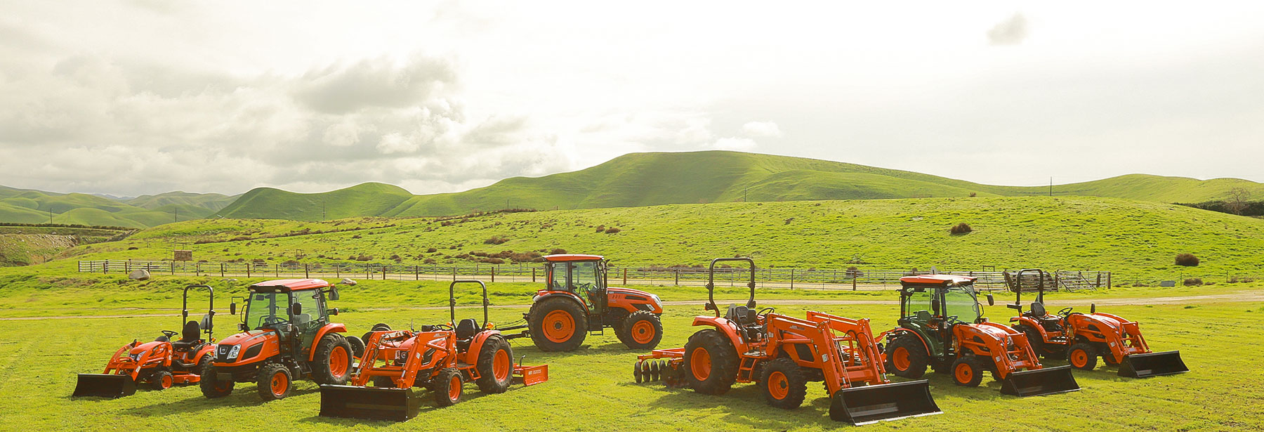 Kioti tractors product line