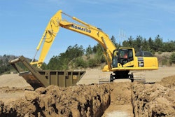 Komatsu PC390LCi-11 with trench
