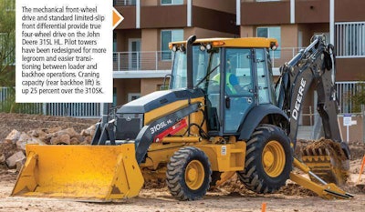 John Deere 31SL HL wheeled backhoe loader