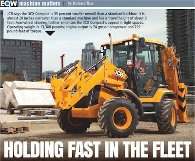 JCB's 3CX compact wheeled backhoe