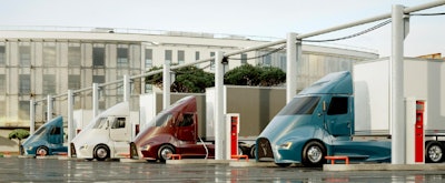 Rendering Thor Electric Truck Charging Station