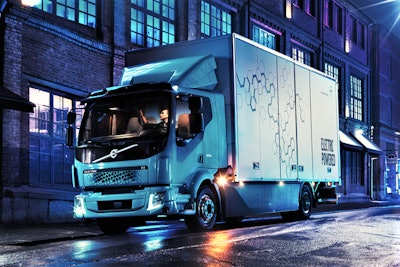 Volvo electric powered truck