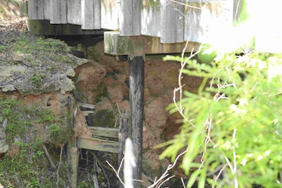 MDOT is securing barricades and other materials to close dangerous bridges such as this one in Hinds County.