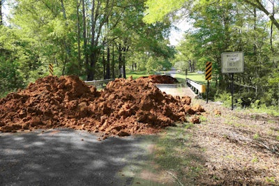 Mississippi state officials last week ordered this bridge In Hinds County shut down along with 101 others as too dangerous for drivers to use MDOT is requesting that state officers provide a law enforcement presence at the closures.