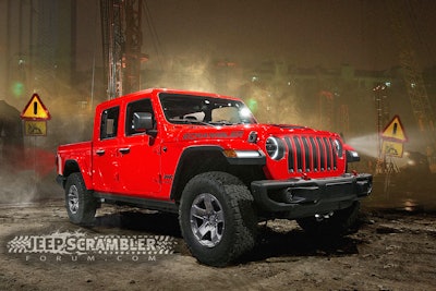 Jt Jeep Wrangler Pickup Scrambler Front Red