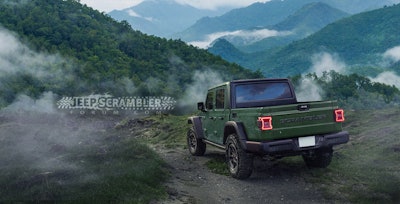 Jt Jeep Wrangler Pickup Scrambler Rear Green