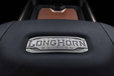 2019 Ram 1500 Laramie Longhorn – Center Console Metal Badge