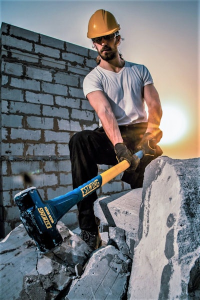Estwing Fiberglass handle.