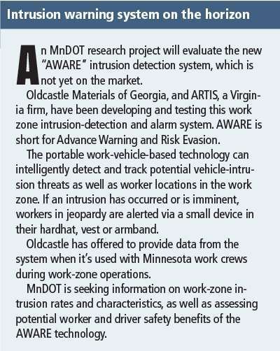 Intrusion warning system on the horizon information