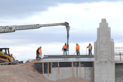 concrete pouring for i-11 project