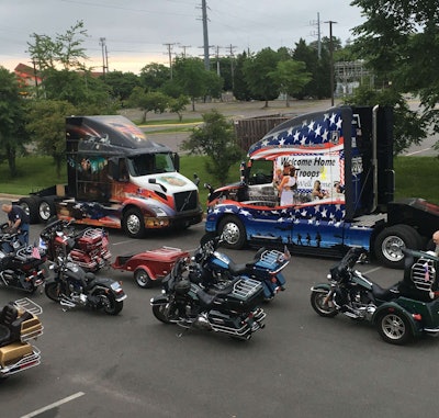 volvo ride for freedom custom trucks