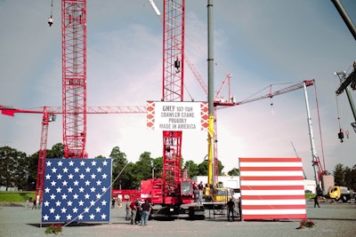 Manitowoc's newest model crawler crane, the MLC100-1