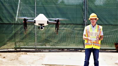 The Skycatch Explore1, a custom drone built for Komatsu, is at the center of the company’s new EverydayDrone surveying service in Japan. Komatsu has begun selling the drone and its GNSS base station at its dealerships around the world.