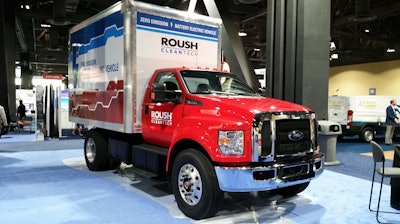 roush clean tech trailer and electric ford f650