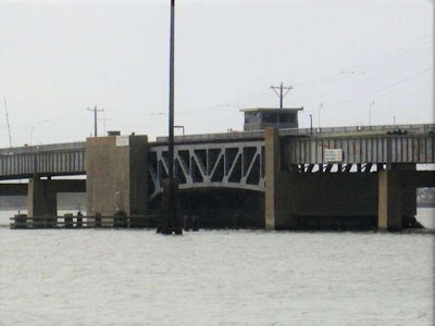 The current Pelican Island drawbridge.