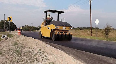 Cat CW16 rolling asphalt