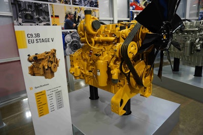 The new Cat C9.3 engine, made at Seguin.