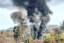 Dump-truck-fire