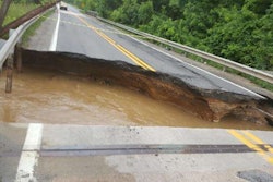 Little Patuxent River bridge washout