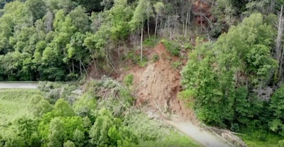 landslide in north carolina