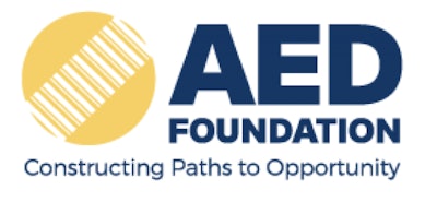 New AED Foundation logo.