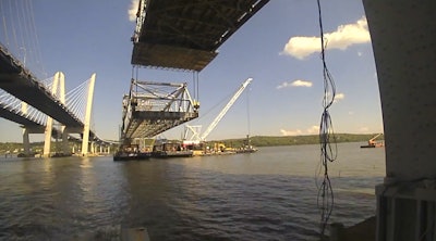 Dismantling of old Tappan Zee Bridge.