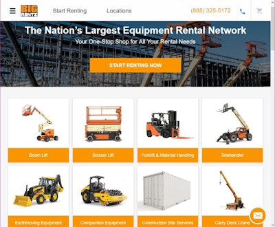 Though the company offers the Google-like ease of finding just about any piece of construction equipment for rent, anywhere in the country, you won’t find a search bar on the BigRentz homepage. Just easy-to-navigate images gradually guiding you to the right machine.