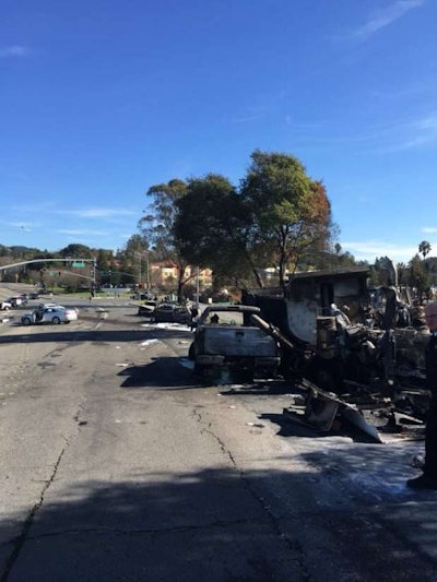 dump truck collision