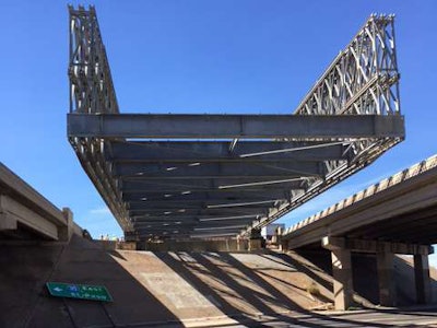 Temporary bridge at Craycroft Road. Photo courtesy of ADOT.